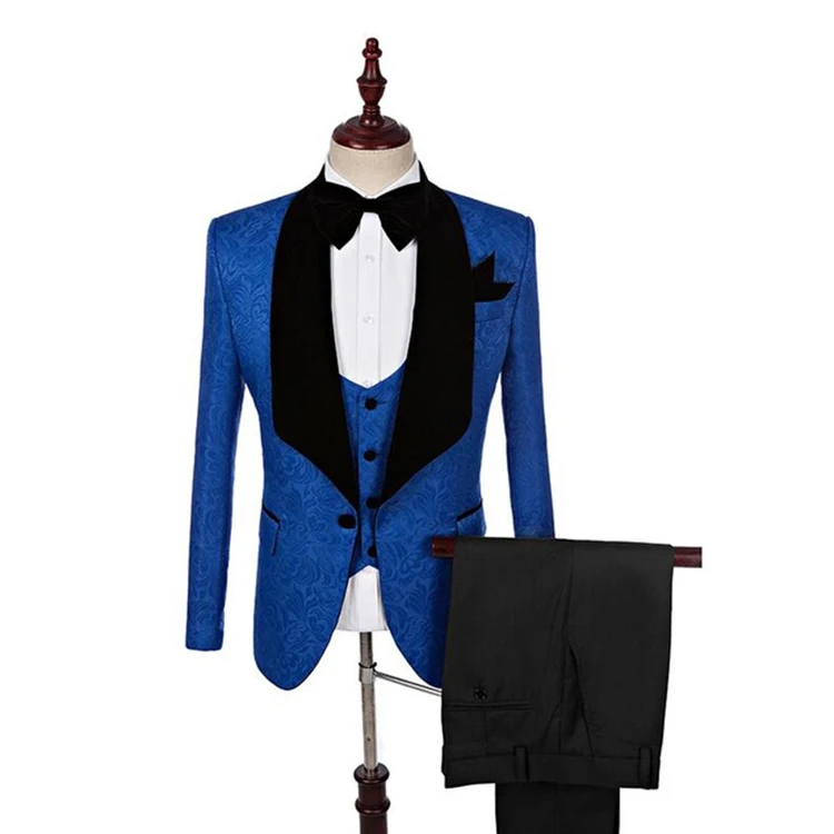 Custom mens suit formal 3pcs casual suit for men slim fit suit casual blazer
