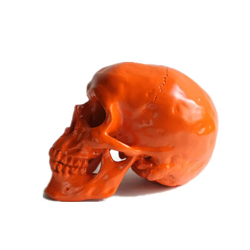 Blue carving decoration skull