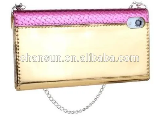 Cell phone case for Sony Xperia ZII L50W fashion design two in one leather case