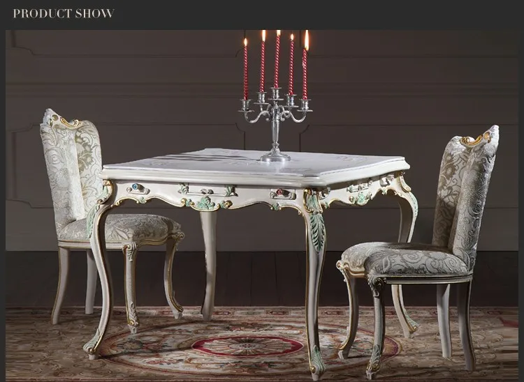 French furniture dining room set luxury furniture italy design dining room table