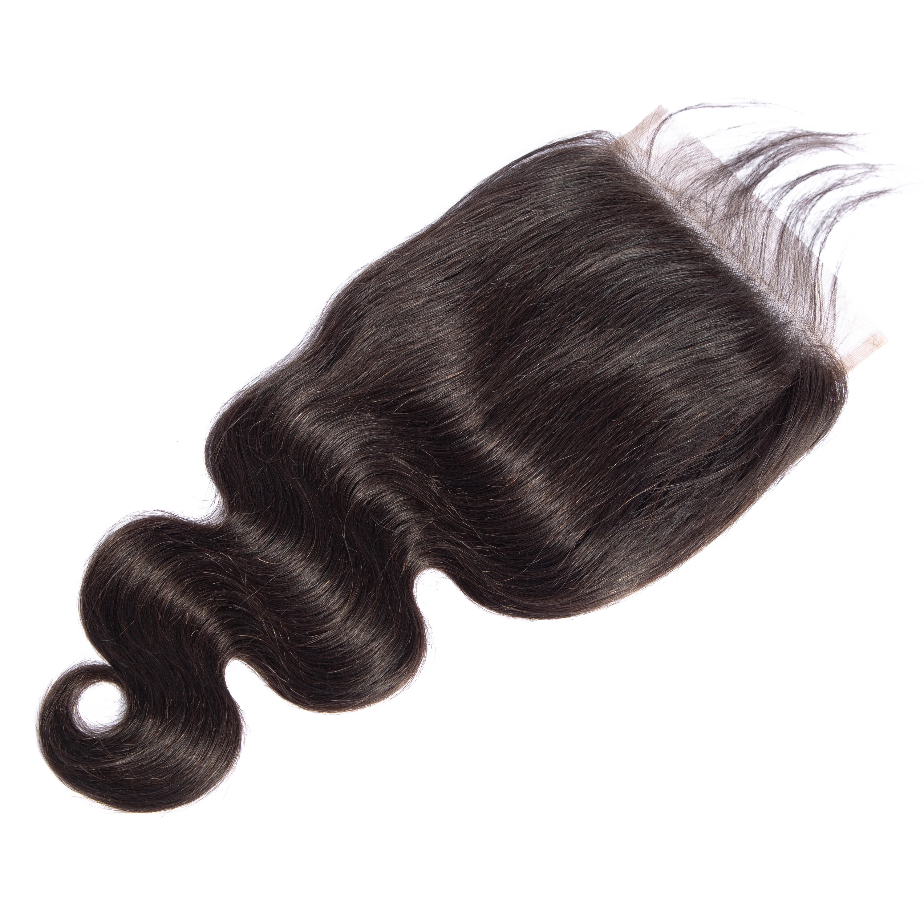 7x7,6x6,5x5invisible illusion silk transparent skin thin swiss lace closure straight body wave cuticle aligned virgin human hair