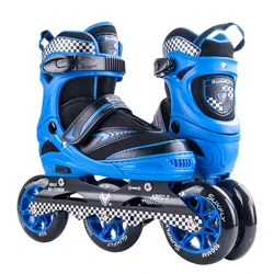 Rubber wheels 84mm 100mm with light up Adjustable size inline skates for kids and adults