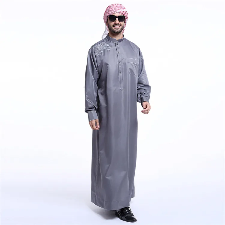 Новейшие Онлайн-дизайны Abaya 2018 оптовая продажа мужская одежда Дубая Thobe
