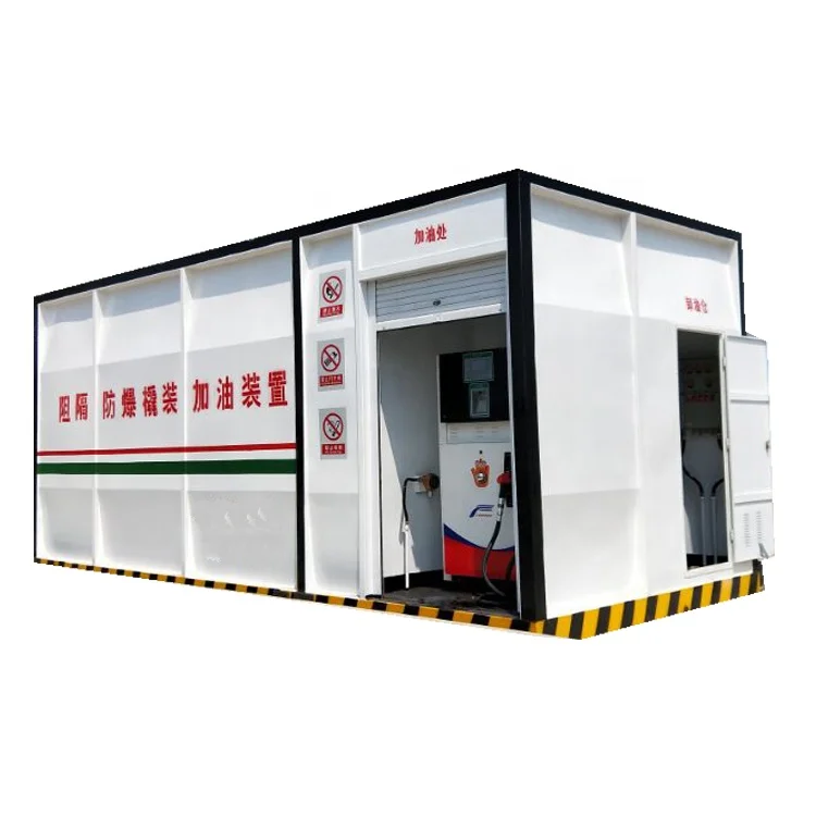 20feet automatic mobile filling fuel dispenser portable container gas station