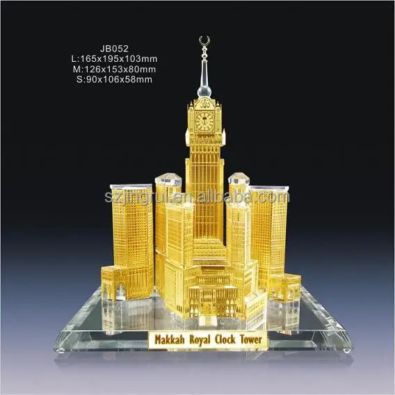 Saudi Arabia Makkah building model clock tower crystal