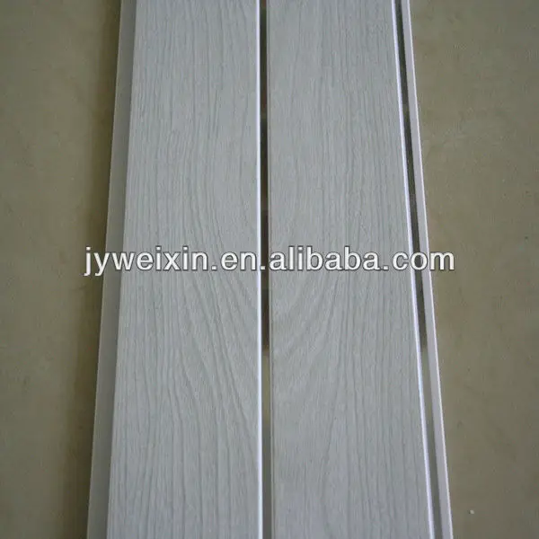 PVC wall panel and ceiling tile with white colour wood grain design popular in ASIA