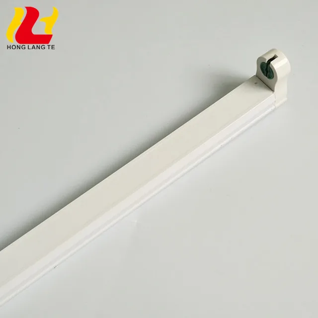 2Ft 3Ft 4Ft 18W Single Tube White Aluminum Body Integrated T8 T5 LED Tube Ceiling 6500k Fluorescent Lights Fitting