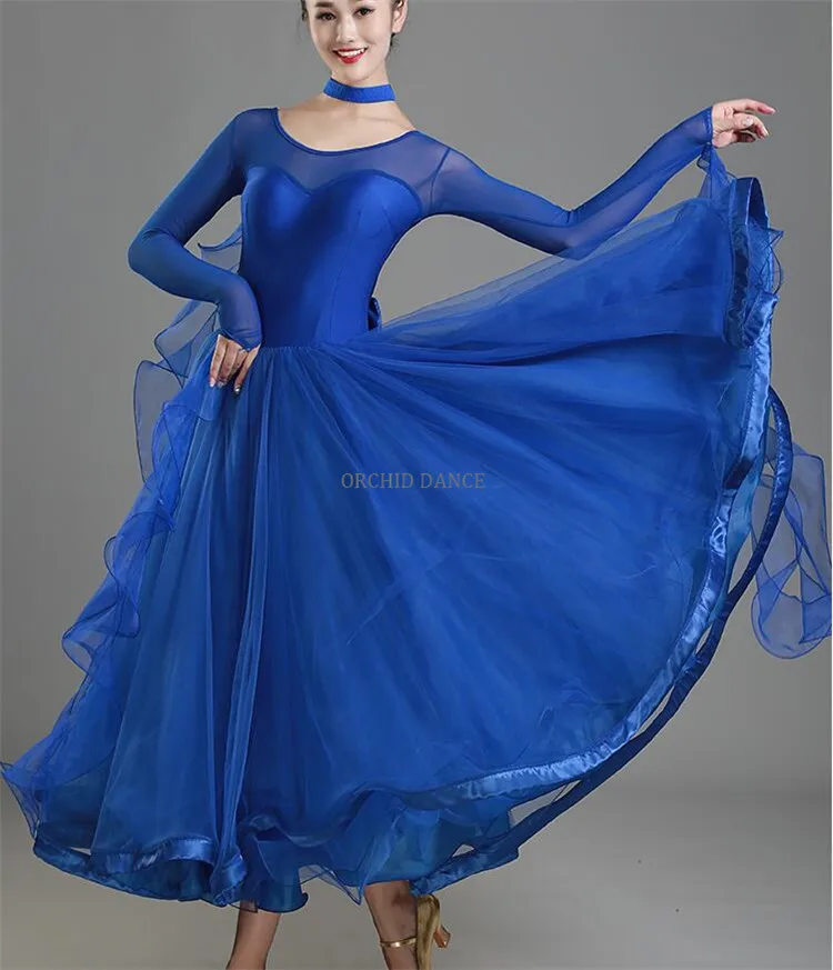 Professional High Quality Cheap Women Girls Red Ballroom Dance Dress