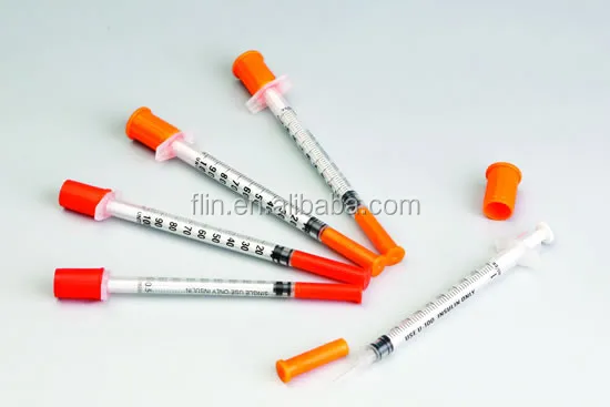 
Disposable Sterile Insulin Syringe 0.3/0.5/1 ml/cc 