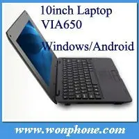 Good 10.1inch mini Laptop VIA WM8880 1.5GHZ with camera and 2 USB port