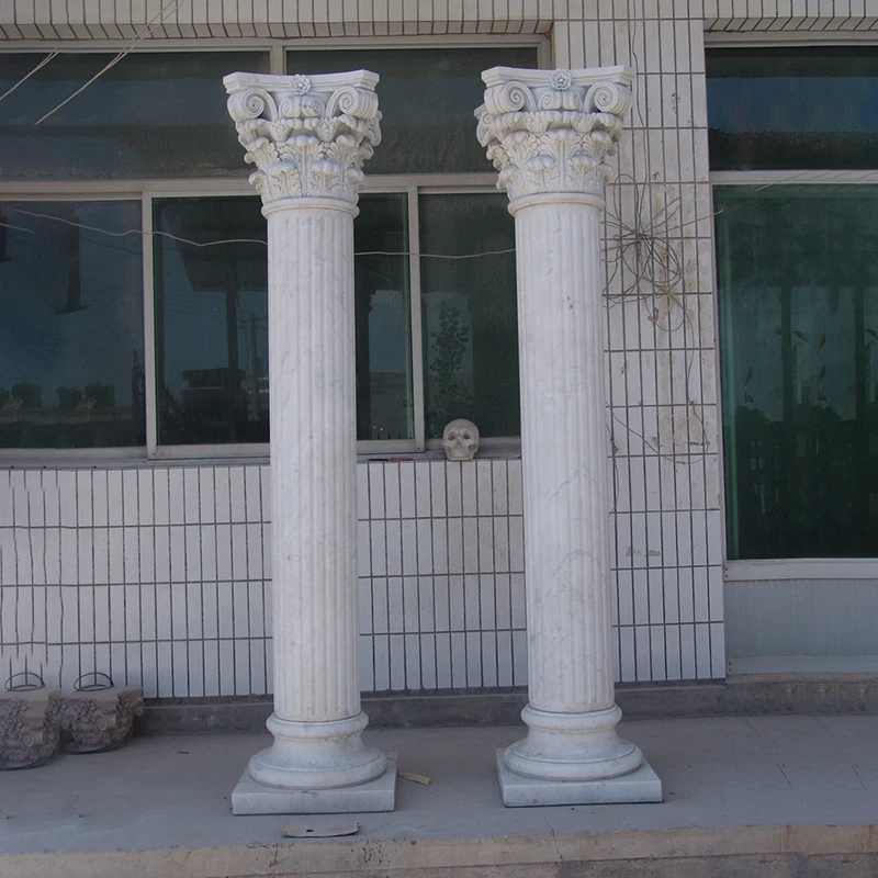 Marble carving granite column