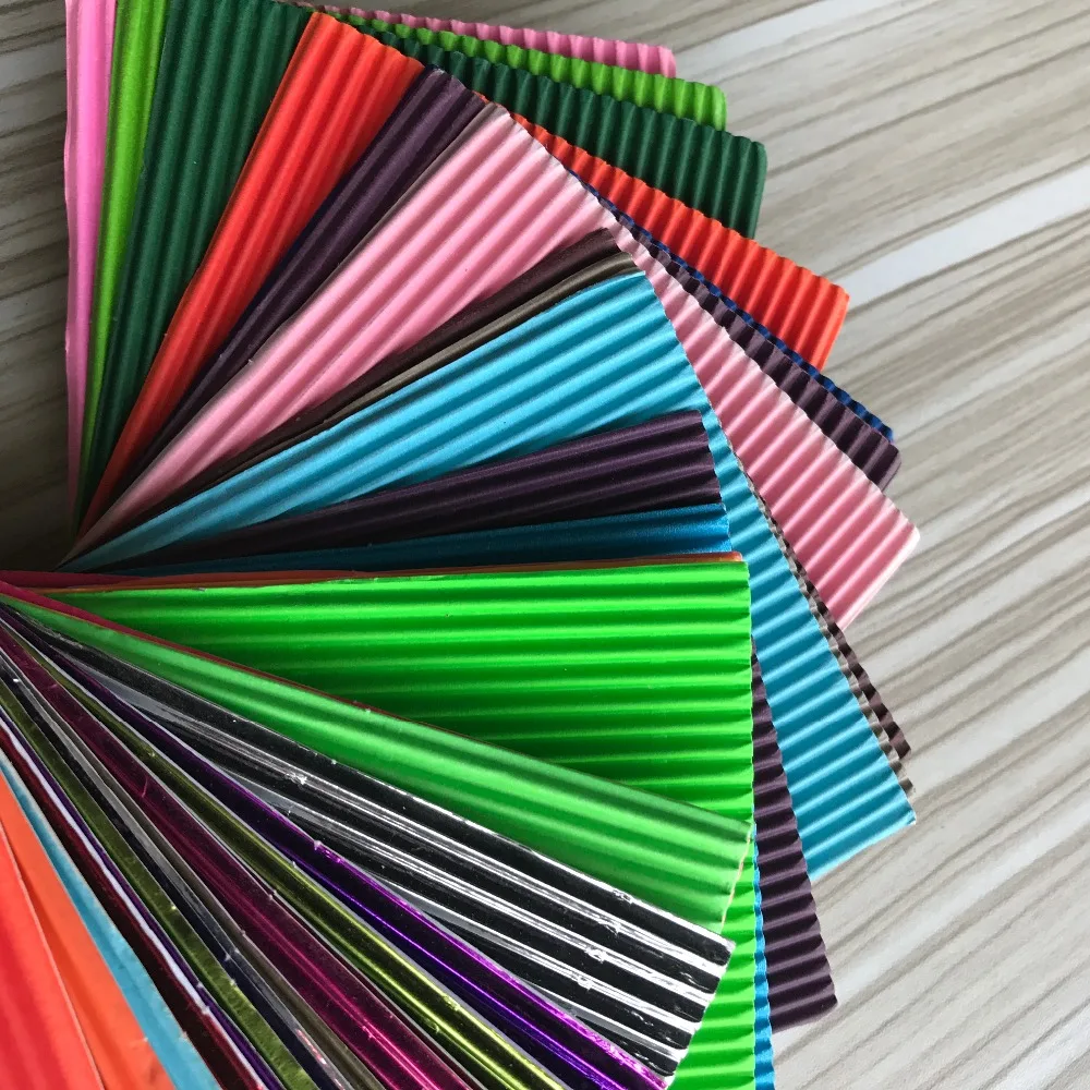 S&Q Solid Color Thick Corrugated Paper Rolls For Wrapping 79cm x 100m