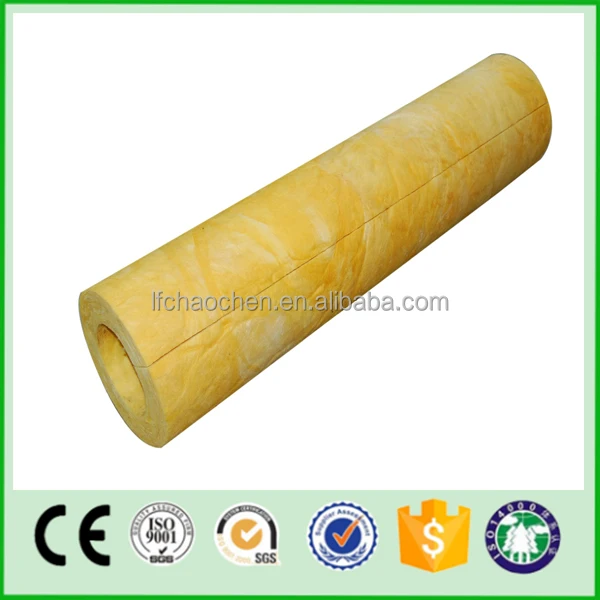 HS Code Soundproof Insulation Materials rock Glass wool Pipe Insulation