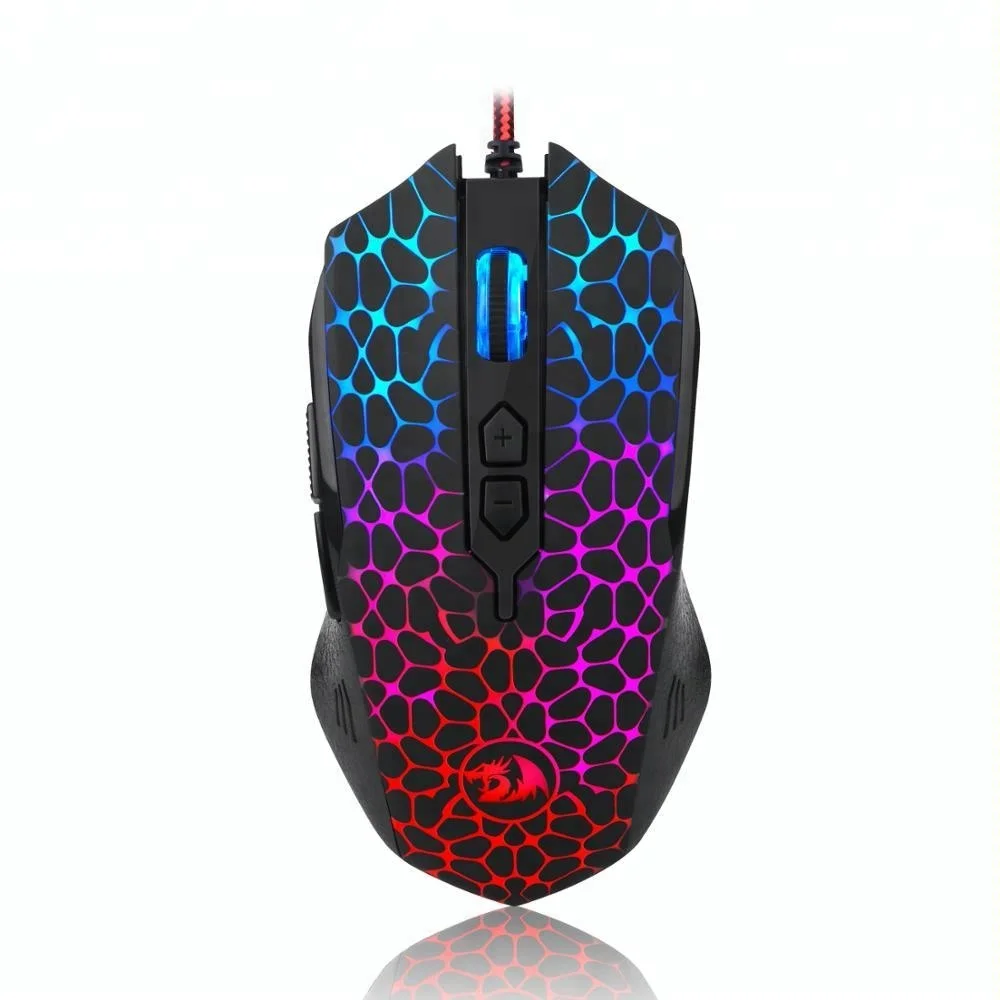 Redragon M716 INQUISITOR 5000 DPI RGB Backlight Wired Gaming Mouse For PC Computer Gamer
