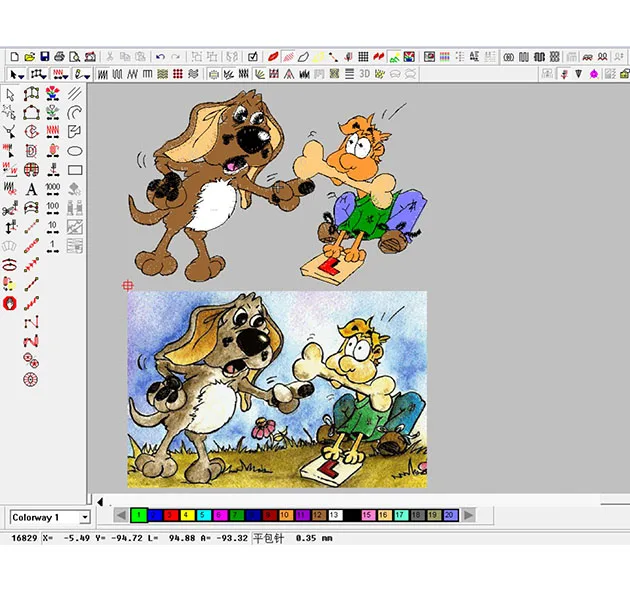 
Cheap High-quality Flag Design Military Patches Embroidery Service Embroidered Digitizing Tape 