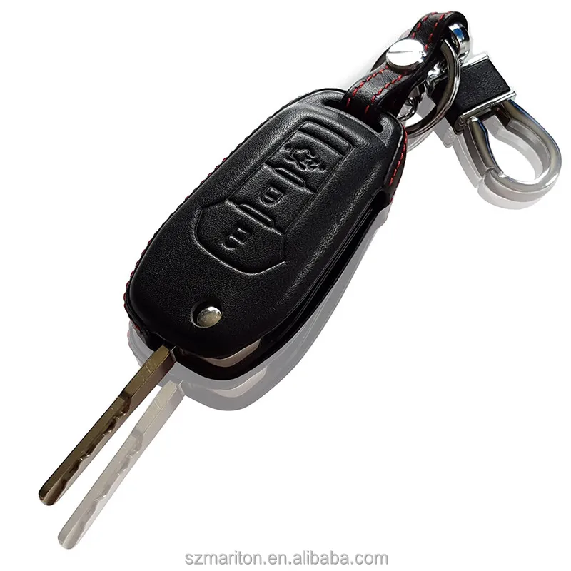 
Original Genuine Leather Key Bags Car Key Case for 2016 new mondeo escort Mustang universal key case with Gift NO LOGO 