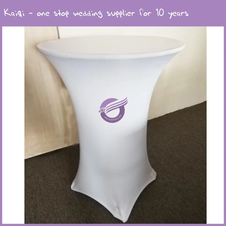 YT10786 Customized wedding event stretch bar cocktail table covers cloth