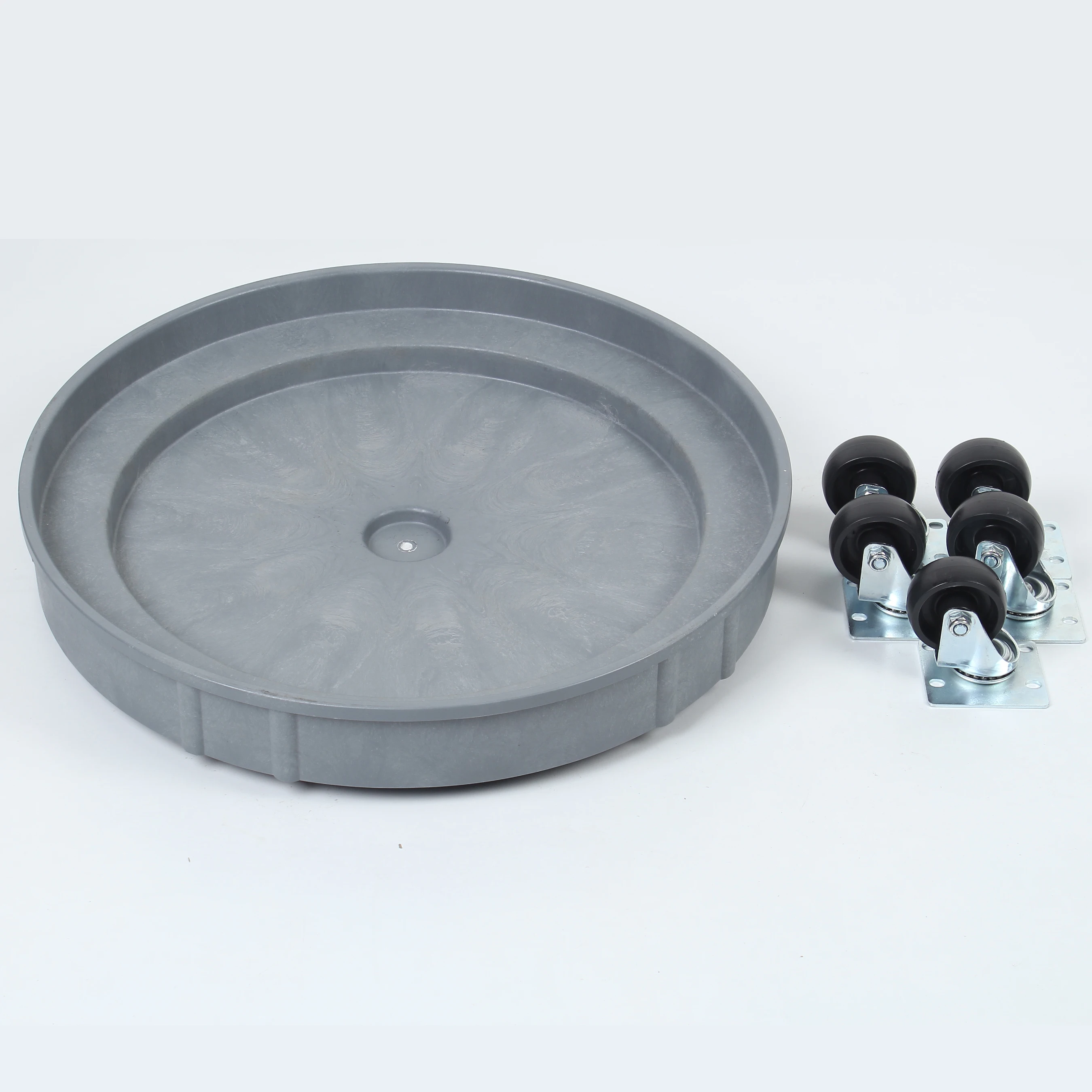 
plastic round moving drum dolly 