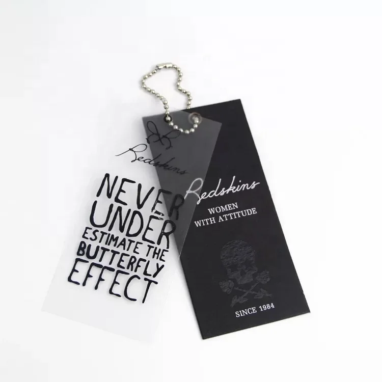 Изготовленная на заказ подвесная бирка для одежды из пвх материалов