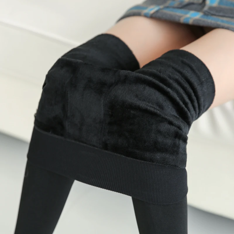
high quality 230g autumn winter One Size fleece lined leggings for women 