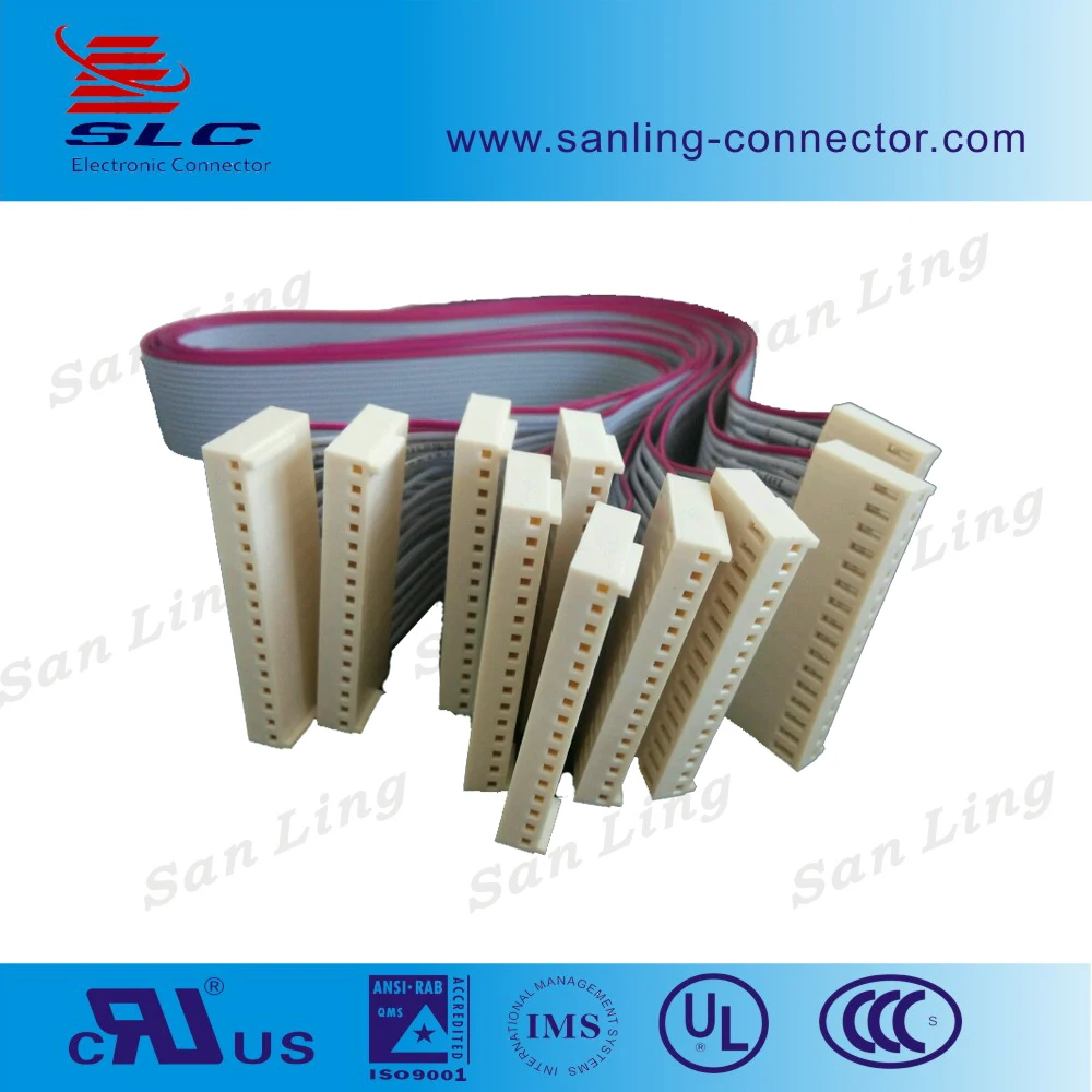 Шаг 2.54 мм 14 Контактный Корпус Терминала до Терминала Корпус Плоский кабель