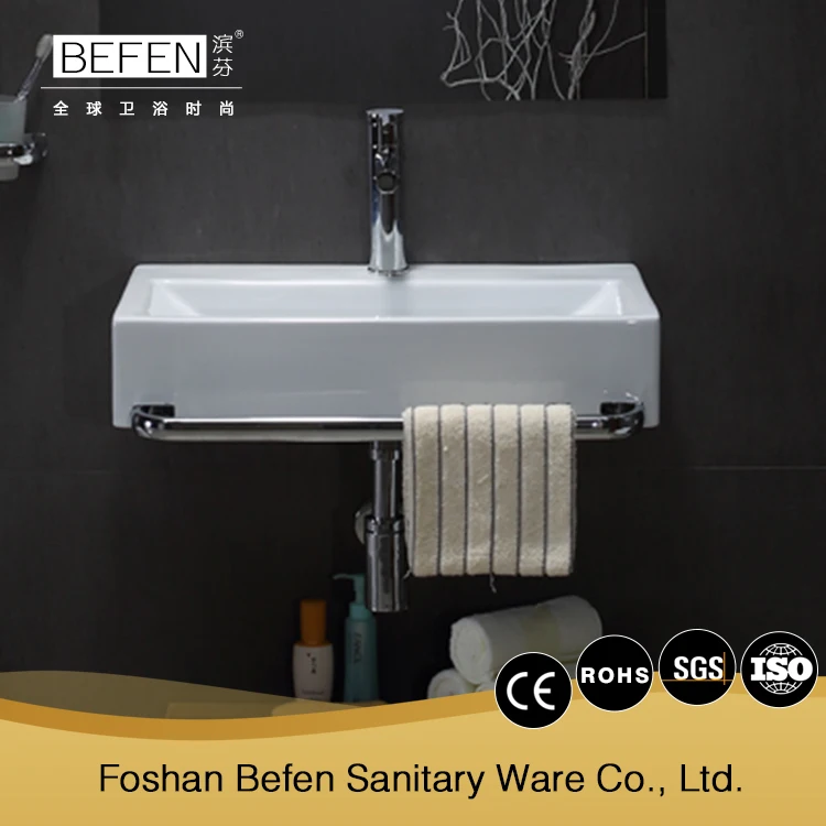 Chaozhou manufacturer wall hung ceramic sanitary ware wash basin on sale