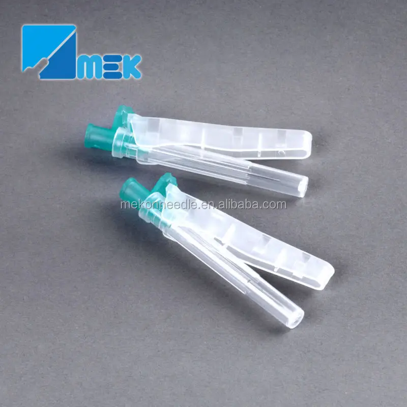 safety needle with protective cap