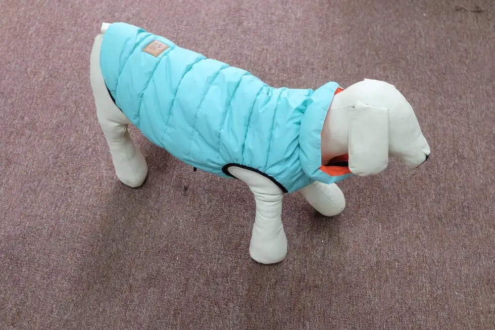 
Windproof Dog Coat Cold Weather Warm Dog Jacket Reversible jacket 