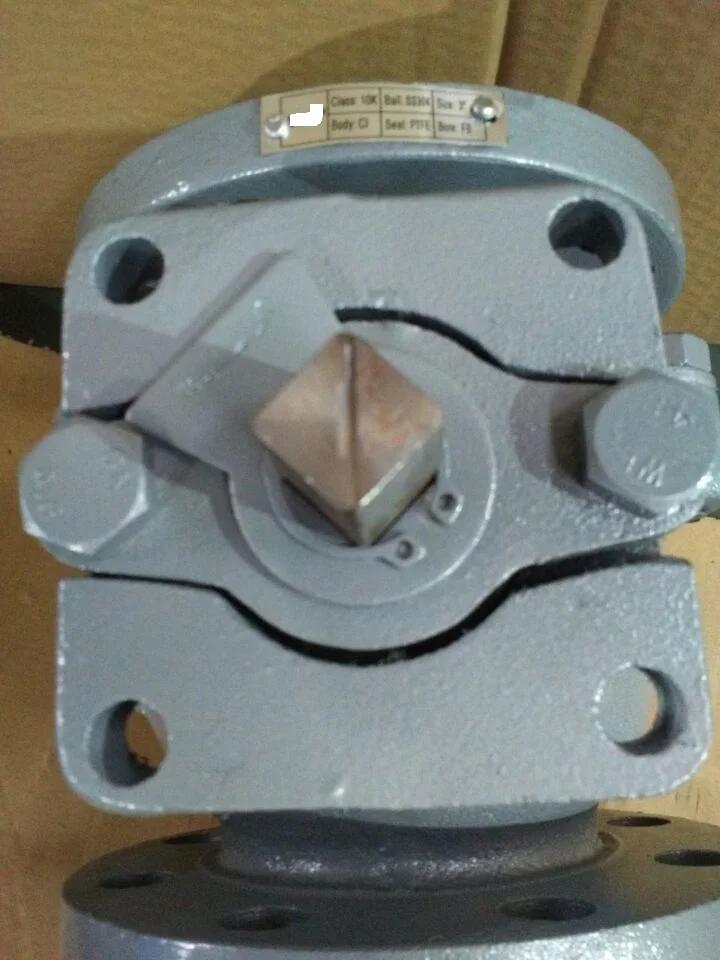 jis 10k fc200 cast iron ball valve with iso 5211 mounting pad,flange end