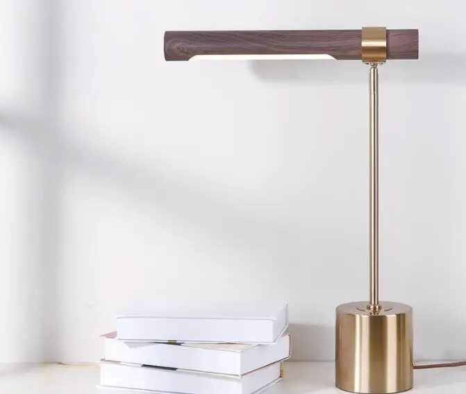 Home decorative reading light wooden table lamp