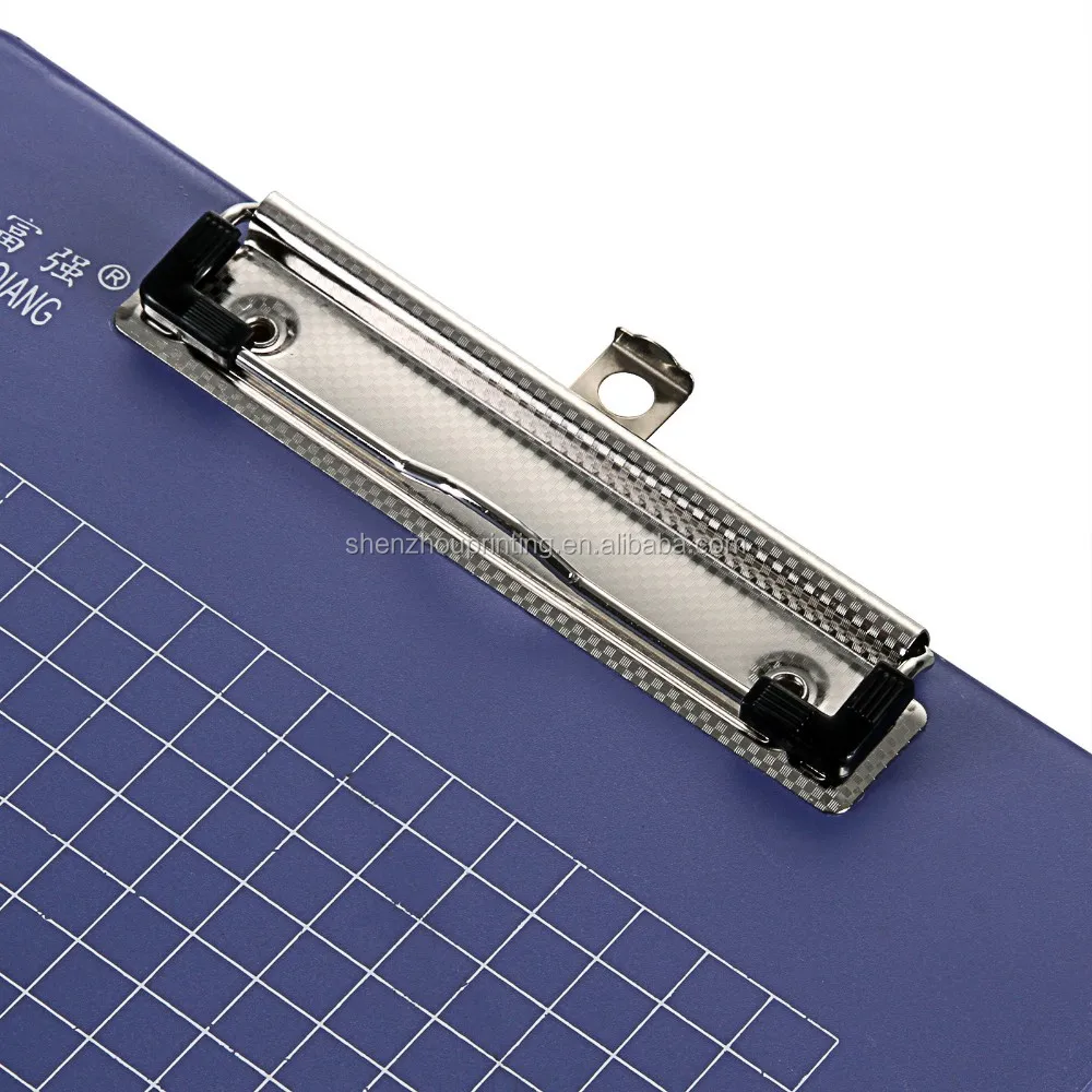 
China alibaba superior quality custom plastic A4 file paper clip writing board document clipboard with sliding ruler 