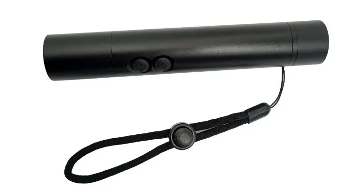 2018 new design rechargeable battery metal electronic whistle with flashlight