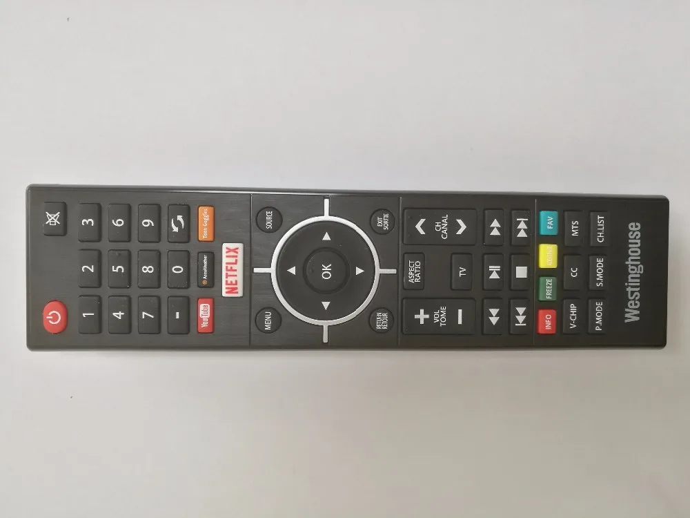 Big Soft Button with Dome IR Remote for Smart TV DVB STB netflix  Youtube