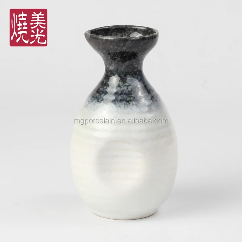 Japanese promotional gift ceramic sake set stoneware sake pot bottle and cup E485-K-0038S