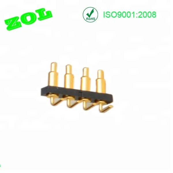 
right angle 4 pin pogo pin connector 