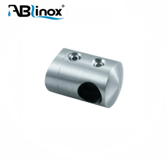 Stainless Steel Tube Holder Cross Bar Railing Connector For Pipe Round Crossbar Holder Glass Railing Standoff