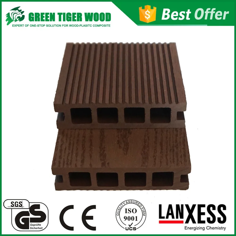 Bestselling modern WPC square hole wood plastic flooring with UV protection and waterproofing