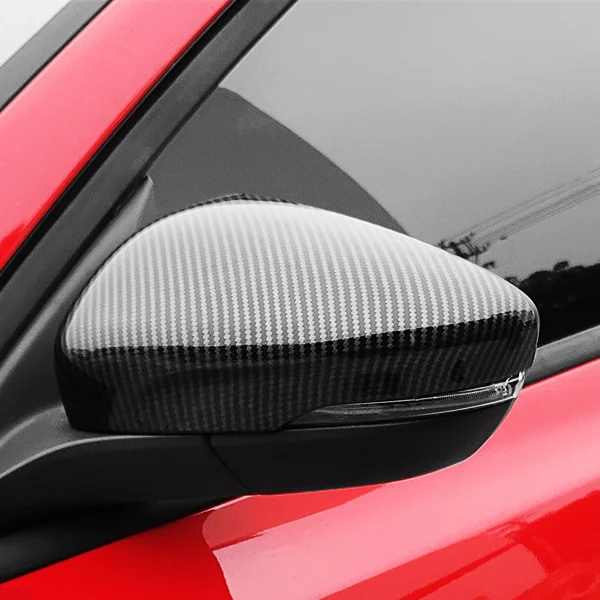 Car Styling Car Rearview Rear View Mirror Cover Sticker Trim Exterior Accessories Carbon Fiber Style For Ford Focus 2019