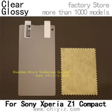 2 x High Quality Clear Glossy Screen Protector Film Guard Cover For Sony Xperia Z1 Compact D5503 Z1 mini M51w
