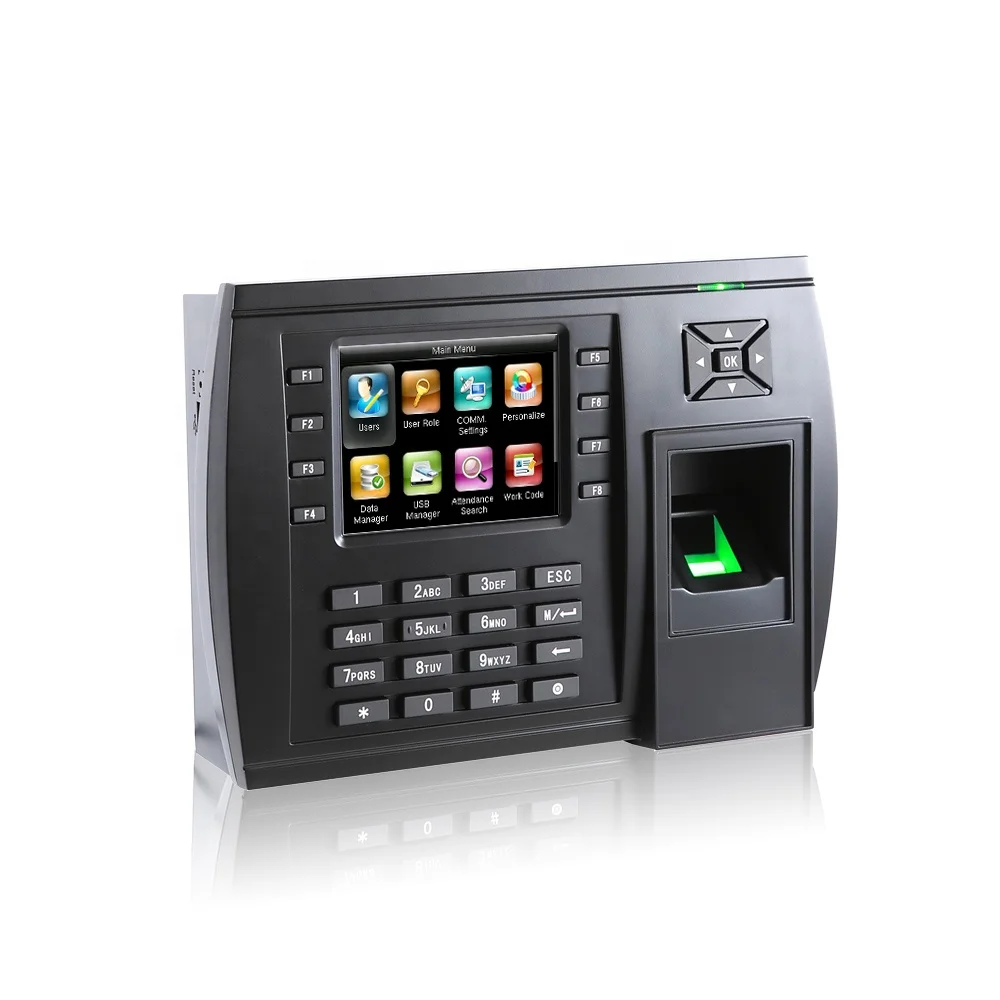 Large capacity Biometric Fingerprint and punch card Time Attendance machine