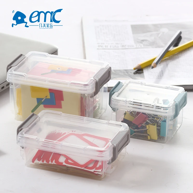 PP clear small keyway plastic desktop storage box