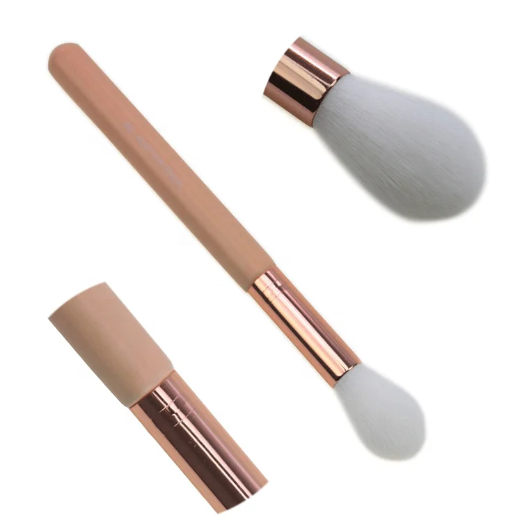 Top quality private label single eyeshadow foundation white hair makeup brush