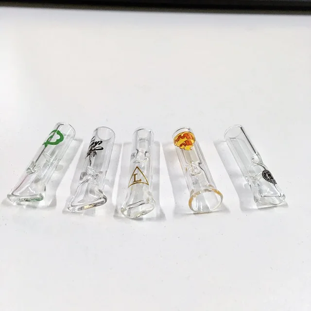 New style glass filter tip rolling paper tip customize logo smoking accessories