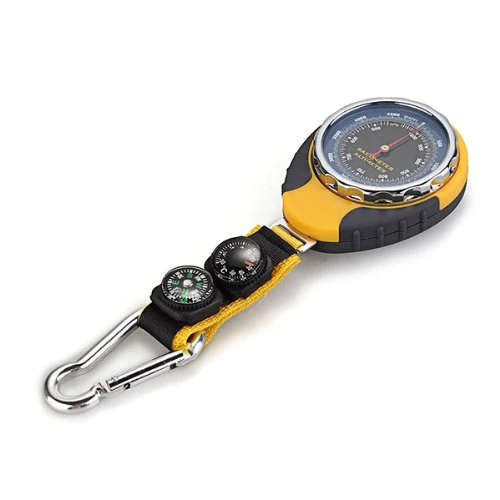 4 in 1 Barometer Thermometer compass With Carabiner