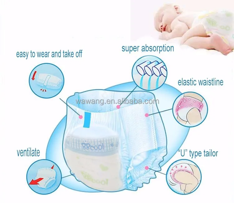 
Pakistan hot selling baby disposable diaper manufacturers in China 