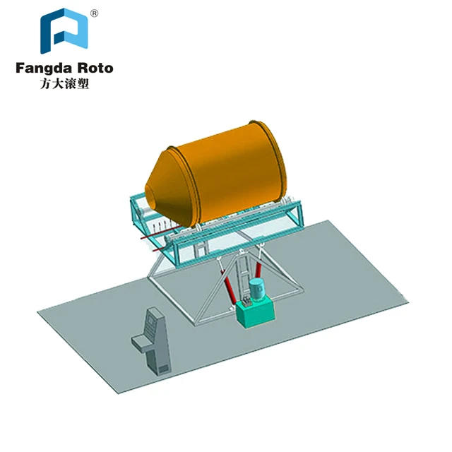 Plastic Water Storage Tanks Making Machine Rock N Roll Rotational Moulding Machines