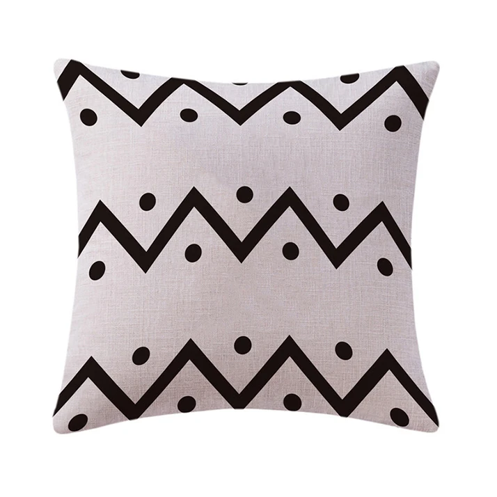
Home Textiles Art 45*45cm Cotton Linen Streamline Moderne Style Decorative Indoor Outdoor Throw Cushion Cover Pillow 