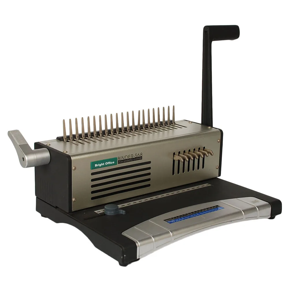 Manual A3 spiral plastic comb binding machine best quality office stationery