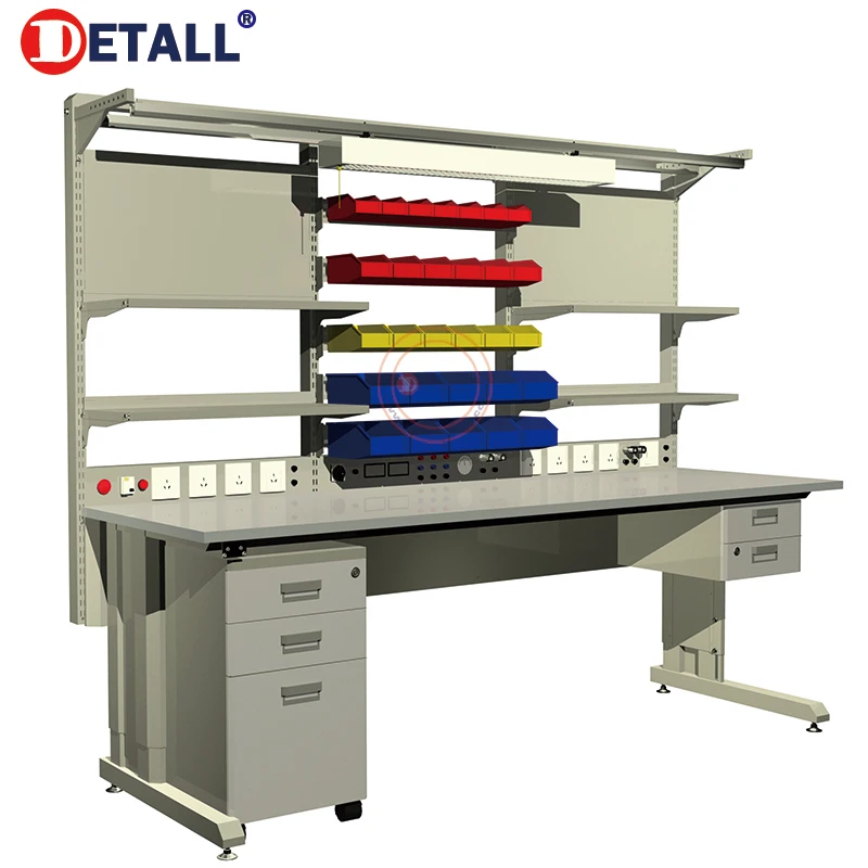 Durable Electronics Lab Table Customized Stainless Steel Workbench