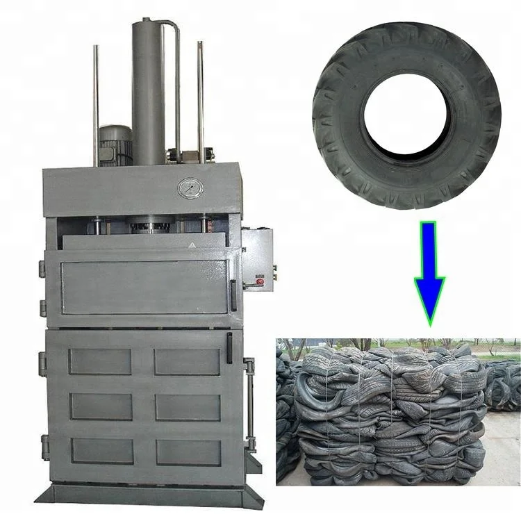 Scrap tire baler packing machine tire baler machine